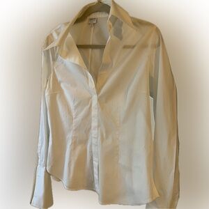 Armani designer 💯 quality cotton French cuff collared shirt.
